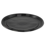 WNA Caterline Casuals Thermoformed Platters, 12" Diameter, Black. Plastic, 25/Carton Item: WNAA512PBL
