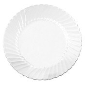WNA Classicware Plates, Plastic, 10.25" dia, Clear, 12/Bag, 12 Bags/Carton Item: WNARSCW101212