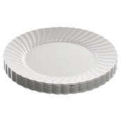 WNA Classicware Plastic Dinnerware Plates, 9" dia, White, 12/Pack Item: WNARSCW91512WPK