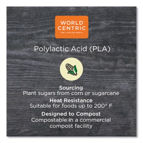 World Centric® PLA Clear Cold Cups, 10 oz, Clear, 1,000/Carton Item: WORCPCS10