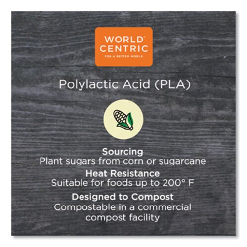 World Centric® PLA Clear Cold Cups, 16 oz, Clear, 1,000/Carton Item: WORCPCS16