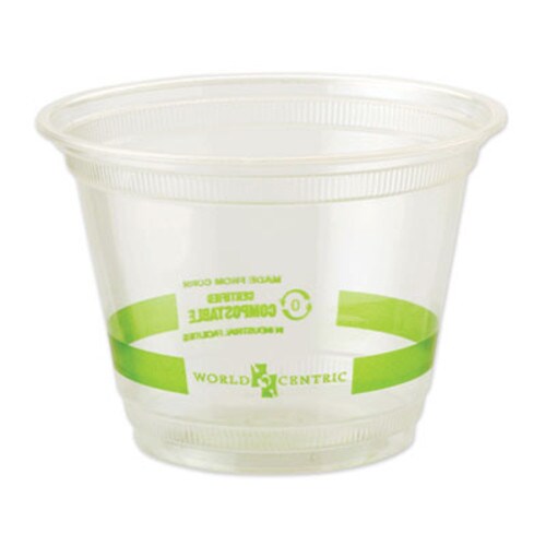 World Centric® PLA Clear Cold Cups, 9 oz, Clear, 1,000/Carton Item: WORCPCS9Q
