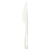 World Centric® TPLA Compostable Cutlery, Knife, 6.7", White, 1,000/Carton Item: WORKNPS6