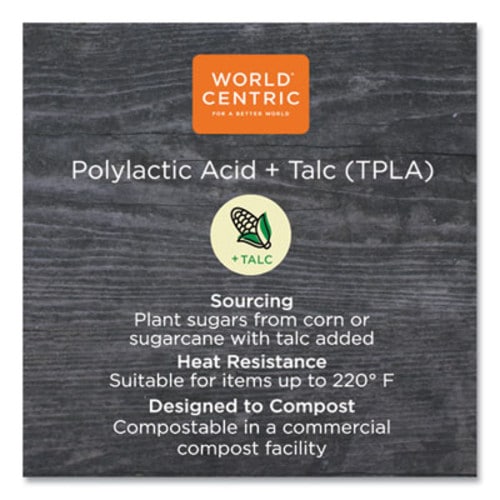 World Centric® TPLA Compostable Cutlery, Spoon, 6", White, 1,000/Carton Item: WORSPPS6
