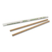 World Centric® Sustainable Kraft Paper Straws, Wrapped, 8", Natural, 6,000/Carton Item: WORSTPA8WK