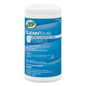 Zep® Clean'Ems Spirit II Towels, 8 x 7, Citrus, 80/Canister, 6 Canisters/Carton Item: ZPP650880